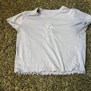 Cute comfy purple cropped shirt CHECK PHOTOS